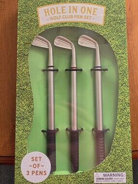 Eccolo Golf-Themed Pen Set - Green & White